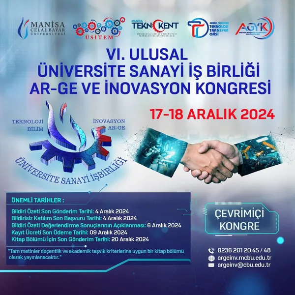 VI. Ulusal Üniversite Sanayi İş Birliği Ar-Ge ve İnovasyon Kongresi, afişi